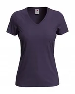 Koszulki i topy damskie - Koszulka damska T-shirt damski Stedman V-neck ST2700 Deep Berry S - miniaturka - grafika 1