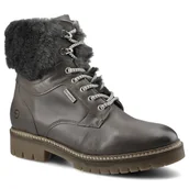 Botki damskie - Szare Botki Damskie Tamaris Ocieplane Buty Zimowe - miniaturka - grafika 1