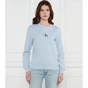 Calvin Klein Jeans Bluza Regular Fit - Bluzy damskie - miniaturka - grafika 1