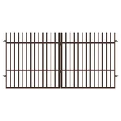 Bramy garażowe - Polbram Brama  dwuskrzydłowa Majorka 3x1,5 m brązowa - miniaturka - grafika 1