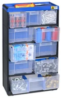 Skrzynki i torby narzędziowe - B2B Partner Plastikowy organizer z szufladkami VarioPlus Pro 53/21, 10 szufladek 464640 - miniaturka - grafika 1