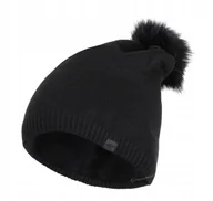 Czapki damskie - 4F DAMSKA CZAPKA ZIMOWA POMPON - miniaturka - grafika 1