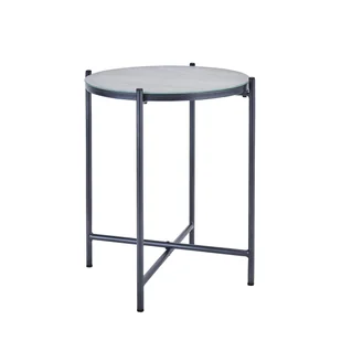 Naterial Stolik ogrodowy okrągły Mobis 45 cm antracytowy - Stoły ogrodowe - miniaturka - grafika 1