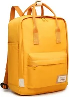 Plecaki - Kono Musztardowy plecak vintage damski KN03 - miniaturka - grafika 1