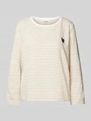 Bluzy damskie - Bluza o kroju comfort fit ze wzorem na całej powierzchni - miniaturka - grafika 1