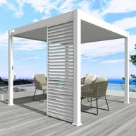 Kratki i pergole - Panel żaluzjowy poziomy do pergoli ELEGANCE/DELUXE/FUSION 1 m White - Gutroof - miniaturka - grafika 1