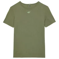 Koszulki sportowe męskie - Koszulka męska 4F Tshirt Fnk M0975 Rozmiar: S-M / Kolor: oliwkowy - miniaturka - grafika 1