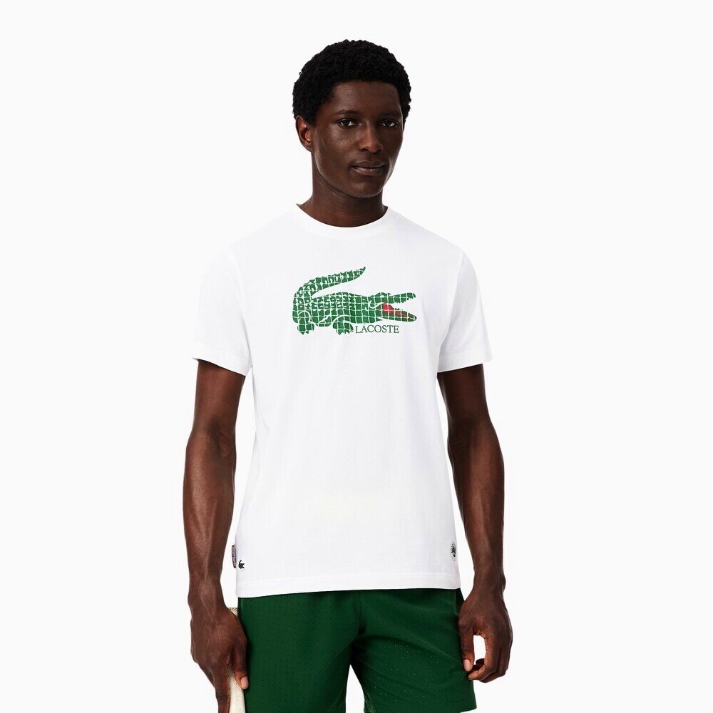 Koszulka męska Lacoste Roland Garros Performance Tee-Shirt White S