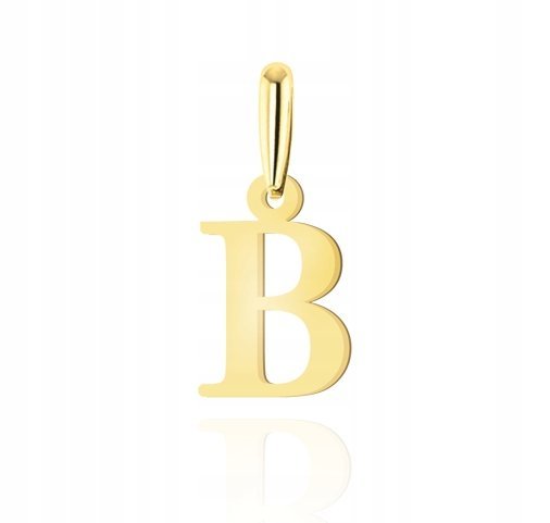 ZŁOTA ZAWIESZKA LITERKA B 333