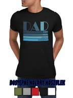 Koszulki męskie - KOSZULKA BAWEŁNIANA MĘSKA T-SHIRT DZIEŃ TATY OKAZJE RÓŻNE WZORY PREZENT- M - miniaturka - grafika 1
