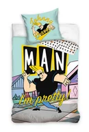 Pościel - Pościel bawełniana, Carbotex, Johnny Bravo, 160x200 + 70x80 cm - miniaturka - grafika 1