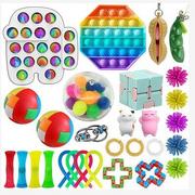 Zabawki sensoryczne - Zestaw PopIt Zabawki sensoryczne 29 elementów - miniaturka - grafika 1