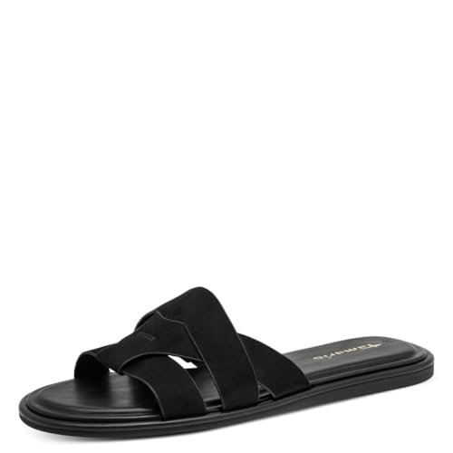 Tamaris Klapki damskie płaskie czarne (Black), 40