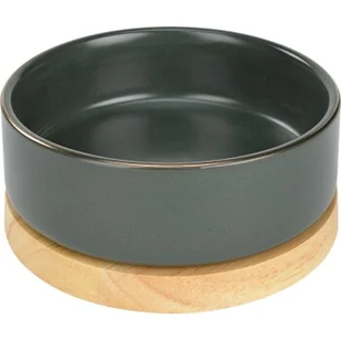 WIĘCEJ Ceramiczna miska do jadalni szary 350 ml - Miski dla psów - miniaturka - grafika 1
