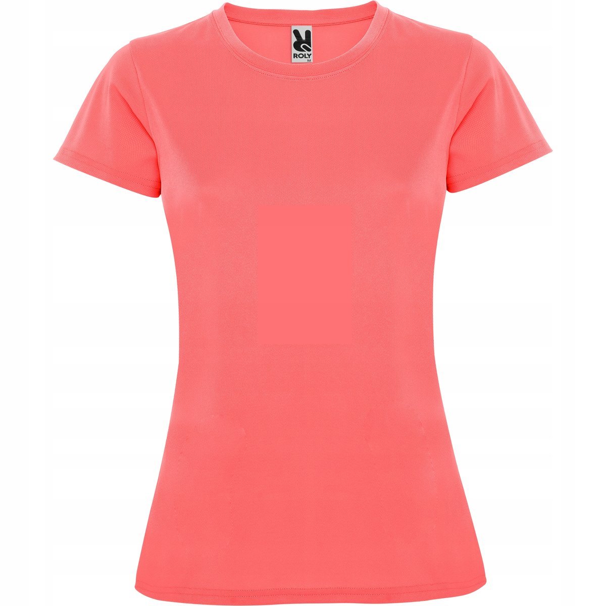Koszulka Sportowa Damska T-shirt CONTROL DRY ROLY 0423 FLUOR CORAL XL