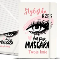 Notesy i bloczki - Notes Notatnik A5 Biały FIRST MASCARA IMIĘ Wzory - miniaturka - grafika 1