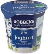 Zdrowa żywność - Sobbeke (nabiał z mleka krowiego) JOGURT NATURALNY 3,8% BIO 150 g - miniaturka - grafika 1