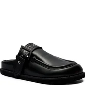 Klapki i japonki damskie - HUGO Skórzane klapki Artentia_Sabot_BKNA - miniaturka - grafika 1