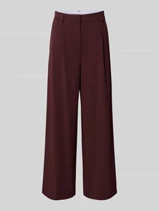 Spodnie materiałowe z wpuszczanymi kieszeniami w stylu francuskim - Spodnie damskie - miniaturka - grafika 1