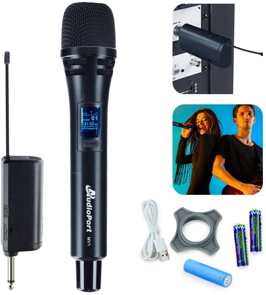 Mikrofon bezprzewodowy doręczny Audioport MV1 one size