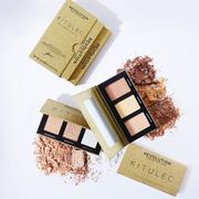 Rozświetlacze do twarzy i ciała - Revolution Makeup Makeup Revolution Kitulec #GlowKitulca Zestaw 2 Paletek Do Konturowanie Base/Topper - miniaturka - grafika 1