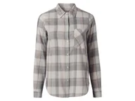 Koszule damskie - esmara® Koszula flanelowa damska (Szary, XS (32/34)) - miniaturka - grafika 1