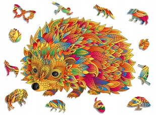 Puzzle Drewniane Premium 3D Układanka Dla Dorosłych Jeż L Zwierzęta Adawoo - Idealne Na Prezent Na Święta, Urodziny, Imieniny, Walentynki - Puzzle - miniaturka - grafika 1