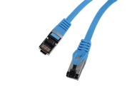 Patchcordy - PATCHCORD KAT.8.1 S/FTP LSZH CU 0.5M NIEBIESKI FLUKE PASSED LANBERG Z33758 - miniaturka - grafika 1