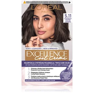 Loreal L'Oreal L'Oreal Cool Creme Farba do włosów 5.11 Ultrapopielty Jasny Brąz - Farby do włosów i szampony koloryzujące - miniaturka - grafika 1