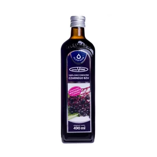 Oleofarm Nova Sp. z o.o. 100% sok z owoców czarnego bzu, 490 ml - Soki i napoje niegazowane - miniaturka - grafika 1