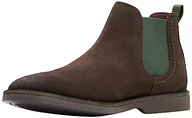 Koszulki męskie - Clarks Męskie botki Atticus Lt Top, Brown Suede, 44.5 eu - miniaturka - grafika 1