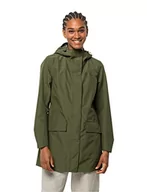 Płaszcze damskie - Jack Wolfskin Damski płaszcz Cape York Paradise Coat W, Greenwood, XXL, Greenwood., XXL - miniaturka - grafika 1