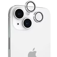 Szkła hartowane na telefon - Szkło hartowane na obiektyw CASE-MATE Aluminum Ring Lens Protector do Apple iPhone 15/15 Plus Srebrny - miniaturka - grafika 1