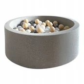 Suche baseny - Suchy basen z piłeczkami 30x90 Jasno szary + 250szt - GOTOWY MIX - miniaturka - grafika 1