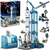 Klocki - Klocki Konstrukcyjne Rakieta Kosmiczna Statek Kosmiczny Space Rampa 1093El - miniaturka - grafika 1
