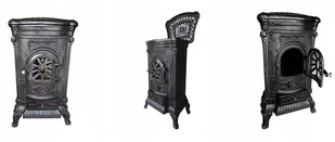 Agedin Piec żeliwny koza 9kW na drewno (kolor: czarny) 57680085 - Piece wolnostojące - miniaturka - grafika 3