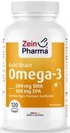 Witaminy i minerały - Zein Pharma - Omega 3 Gold, Brain Edition, 120 kapsułek miękkich - miniaturka - grafika 1