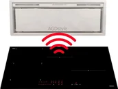 Zestawy AGD - Zestaw FALMEC płyta indukcyjna 80 H2H | 78x51 + okap GRUPA SILNIKOWA PLUS 70 biały - miniaturka - grafika 1