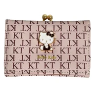 Portfele - Portfel Rozkładany Na Zatrzask Beżowo Brązowy Hello Kitty - miniaturka - grafika 1