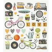 Scrapbooking - Naklejki ozdobne, Czas Wolny - miniaturka - grafika 1