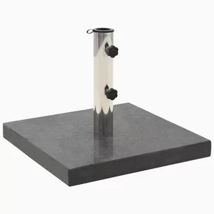 vidaXL Kwadratowa podstawa pod parasol, granitowa, 30 kg, czarna 45065 - Parasole ogrodowe - miniaturka - grafika 1