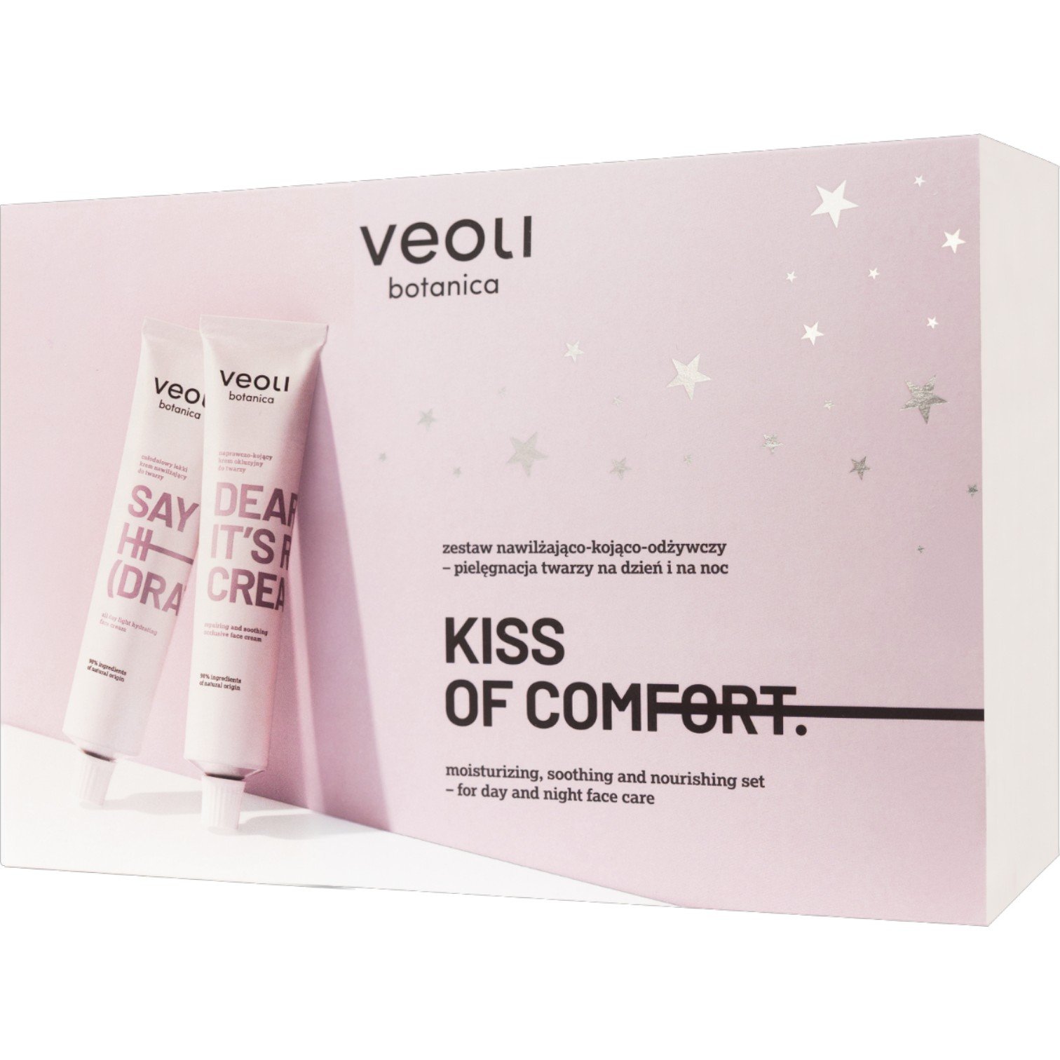 Veoli Botanica zestaw Kiss Of Comfort: Say HiDration 75ml + Dear Skin, Its Rich Cream 75ml
