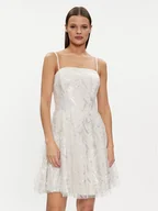Sukienki - Rinascimento Sukienka koktajlowa CFC0117811003 Écru A-Line Fit - miniaturka - grafika 1