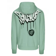 Odzież taktyczna i umundurowanie - Pitbull bluza z kapturem PITBULL Tricot Terry 280 Graffitti '25 - Jasnomiętowa XXL - miniaturka - grafika 1