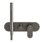 Baterie wannowe i prysznicowe - Ravak Eleganta - Bateria podtynkowa do obsługi trzech wyjść wody, Brushed Warm Sunset X070333 - miniaturka - grafika 1