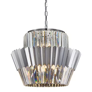 Designerski, kryształowy żyrandol do salonu ML0416 z serii DONNA - Lampy sufitowe - miniaturka - grafika 2