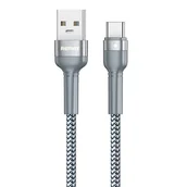Kable USB - REMAX Jany kabel USB  - USB Typ C 100 W 5 A Power Delivery 1 m srebrny (RC-170) - miniaturka - grafika 1