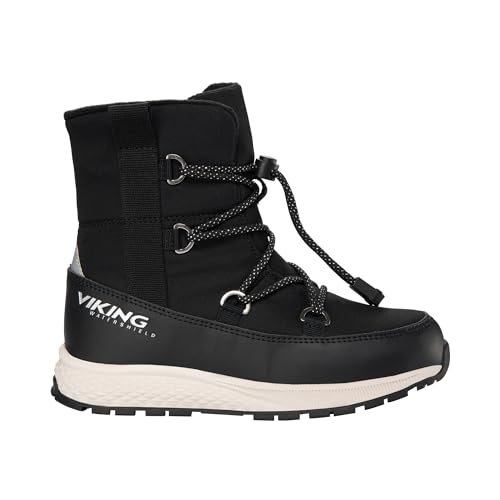 Viking Equip Warm WP SL śniegowce, czarne, 1,5 UK, Czarny, 32.5 EU