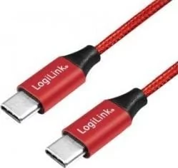LogiLink USB-C 1.0m czerwony CU0156 - Kable USB - miniaturka - grafika 3