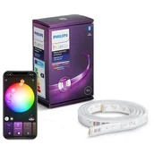 Systemy inteligentnych domów - Philips Philips Hue White and Color Ambiance Taśma LED plus 1 metr - miniaturka - grafika 1